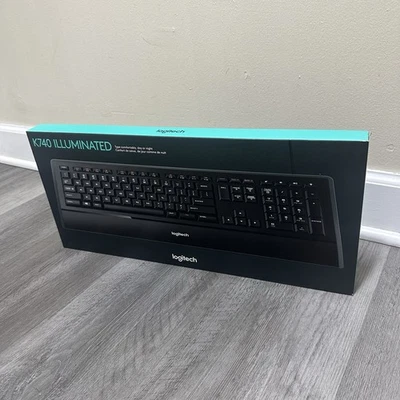 Logitech K740 Illuminated Wired Keyboard (920-000914) NEW OPEN BOX - Image 1 of 4