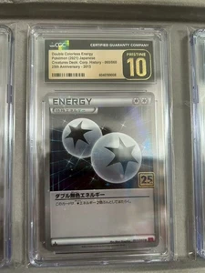 Pokemon Creature Corporate History Deck Double Colorless Energy CGC 10 - Picture 1 of 1