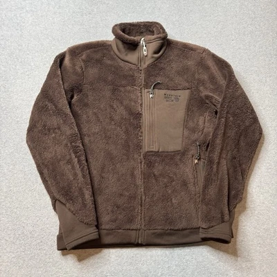 Chaqueta Mountain Hardwear Mujer Mediana Marrón Polar Cremallera Completa Aire Libre Senderismo Foto 1 de 4