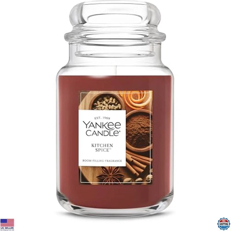 Vela perfumada con especias de cocina de otoño tarro grande de 22 oz, hasta 150 horas de tiempo de combustión Foto 1 de 4