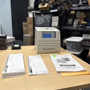 Pyramid 4000 Time Systems Auto Totaling Clock Ribbon Tested W/ Cards - Picture 1 of 6