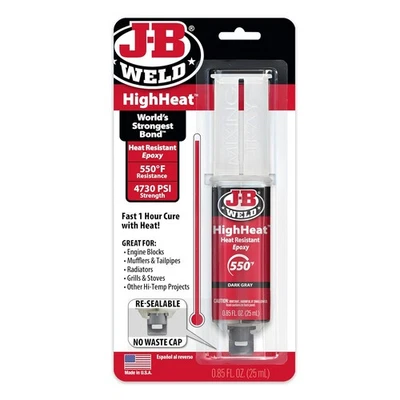 J-B Weld High Heat Epoxy Syringe, Dark Grey 25ml  - Image 1 of 4