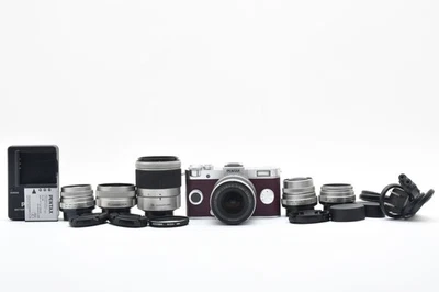 Cámara digital PENTAX Q-S1 plateada rusa [ST 3444] y 6 lentes de JAPÓN #2962 Foto 1 de 4