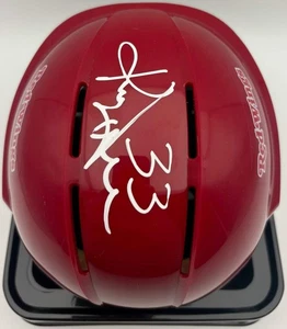 Casco mini hockey Kris Draper autografato Detroit Red Wings Beckett CoA - Foto 1 di 4