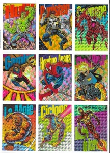 1994 Mexican Marvel Flair Complete PEPSI PRISM Chase set. MEXICO (Spanish) NM/MT - Picture 1 of 2