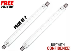 2er-Pack Streifen Licht 60 W klar 284 mm doppelseitige Röhrenlampe S15 UK KOSTENLOSER VERSAND - Bild 1 von 4