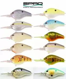 Spro Russ Lane Fat Papa 55 Crankbaits Balsawood Crankbait Bass Fishing Lure - Picture 1 of 17