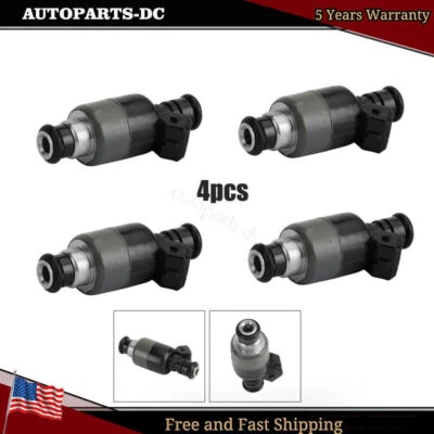 4x New Fuel Injector 17103677 For 1999-2002 Daewoo Lanos Cielo Corsa 1.5L 1.6L - Изображение 1 из 4