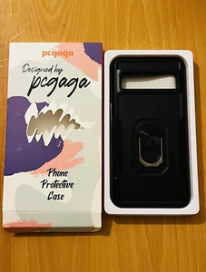 Shockproof Ring KickStand Cover Heavy Duty Case For Google Pixel 7 Pro. Black - Zdjęcie 1 z 12