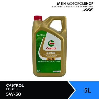 Castrol Edge 5W-30 LL VW 507 504 Porsche C30 MB 229,51 BMW Longlife-04 5 litros