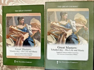 THE GREAT COURSES GREAT MASTERS: TCHAIKOVSKY HIS LIFE AND MUSIC 8 CDs COURSEBOOK - Picture 1 of 2