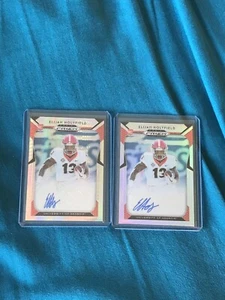 (2) ELIJAH HOLYFIELD 2019 Prizm Football HYPER 48/75 & Silver RC Auto Georgia 🔥 - Picture 1 of 2