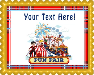 Fun Fair Rides - Edible Cake Topper or Cupcake Topper - Picture 1 of 15