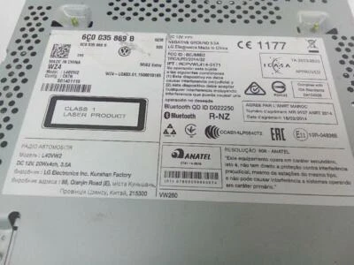 6c0035869b radio para VOLKSWAGEN GOLF VII (5G1 BE1)(09.2012- ) 2.0 GTD 329734 - Imagen 1 de 4