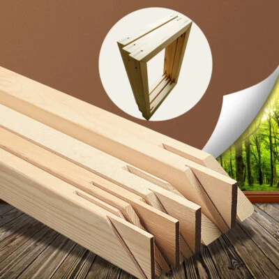 1PC DIY Photo Picture Frame Border Mortise Tenon Solid Wood Multi Size - Image 1 of 4