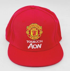 Gorra Manchester United Tour 2014 AON Snapback roja ajustable - Imagen 1 de 5