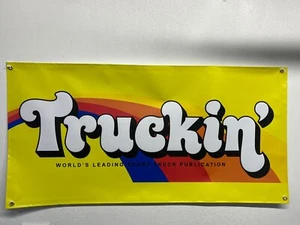 Truckin' Magazine garage shop room man cave banner 24"x48" - Picture 1 of 3