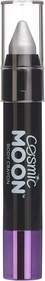 Pintura facial metálica lápiz corporal para el cuerpo facial de Cosmic Moon - plateado Foto 1 de 4