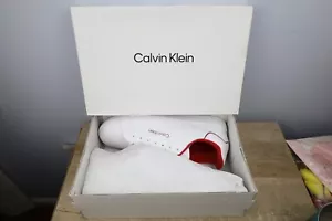 Calvin Klein Mens Ciyan Sneaker Red White Lolen Shoes Size 13M - NIB - Picture 1 of 17