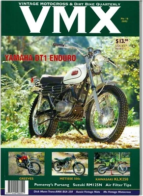 VMX #16 2002 VINTAGE MOTOCROSS QUARTERLY Motorcycle Dirt Biker Rider Magazine - Image 1 of 2