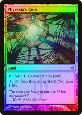 Phyrexia's Core FOIL New Phyrexia NM Land Uncommon MAGIC MTG CARD ABUGames