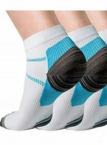 2 calcetines de compresión para hombre pies tobillo pie cuidado soporte deportes fascitis plantar - Imagen 1 de 2