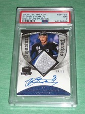 2008-09 The Cup STEVEN STAMKOS Signature Patches ROOKIE Auto Patch 64/75 PSA 7