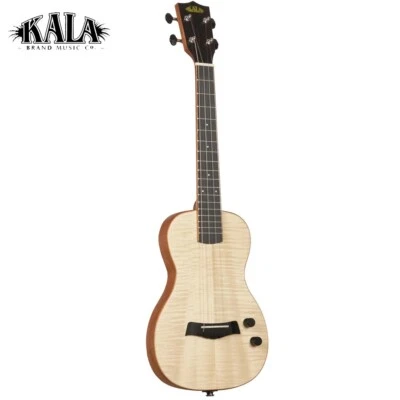 Kala KA-SB-MAP-T Solid Body Flame Maple Tenor Electric Ukulele With Gig Bag - Image 1 of 4