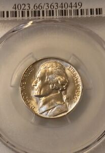 ⭐️1944 D 5C Jefferson War Nickel-PCGS MS66-Uncirculated USA Coin- Silver Bullion
