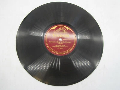 Geraldine Farrar Serenade (Sing, Smile, Slumber) Victrola 87257 Single Sided EX Foto 1 de 3