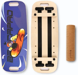 Balance Board Trainer, Wooden Balance Board with Adjustable Stoppers -3 Differen - Picture 1 of 6