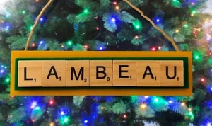 Lambeau Field Green Bay Packers Frozen Tundra Christmas Ornament Scrabble Tiles - Picture 1 of 3