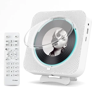 Portable CD Player with Bluetooth, MICOCIOUS Desktop CD Player for Home CD Music - Picture 1 of 7