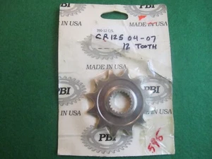 Piñón contraeje delantero CR125 CR250 CRF250X CRF250R PBI 390-12 12 dientes 12t - Imagen 1 de 1