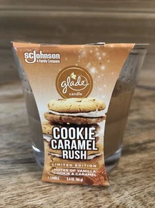 Tarro de velas Glade ambientador galletas caramelo Rush 3,4 oz - Imagen 1 de 4