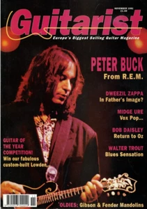 Guitarist Magazine November 1991 REM Peter Buck Dweezil Zappa Midge Ure Daisley - Picture 1 of 24