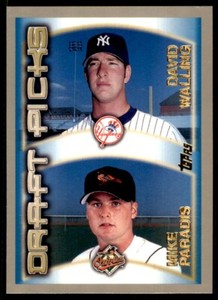 2000 Topps Baseball Card David Walling/Mike Paradis #215