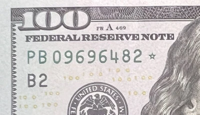 2017a $100 FRN ONE HUNDRED DOLLARS STAR NOTE GEM UNC - Consecutive Available - Image 1 of 4