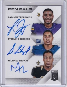 2016 Pen Pals Laquon Treadwell/Sterling Shepard/Michael Thomas On Card Rc Autos - Picture 1 of 2