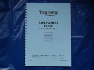 Triumph 3TA,5TA, T100A, T100SS TEILEBUCH Nr. 4 1961-63 MODELLE - Bild 1 von 1