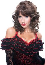 French Kiss -  Bianca Wig - Adult Costume Accessory - Brown/Wavy - One Size -