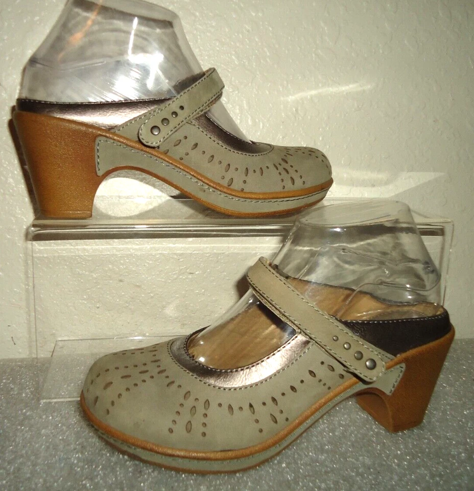 Zapatos Mula Gamuza Cuero Genuino Montaña Blanco Color Moca Talla US-7M/EU-37 Foto 1 de 4