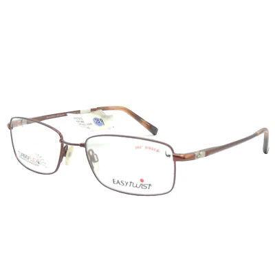 Easytwist ET 872 Brown Turboflex 360 Hinges Eyeglass Frames 53 17 140 - Image 1 of 4