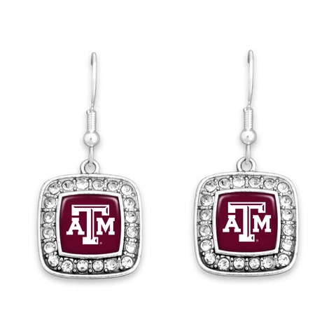 47274 Texas A&M Aggies Square Dangle Earrings Cover