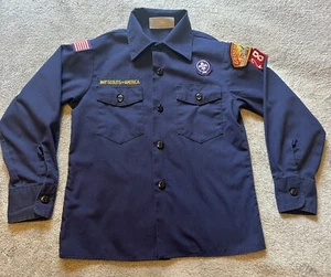 Boys Scouts of America LS Shirt Grand Teton WY ID 283 Flag Badge Youth Small - Picture 1 of 14