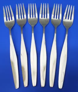 6 WMF FLORENCE Florenz WMF108 Patent 90 Silverplate Germany 7 3/4" DINNER FORKS - Picture 1 of 9