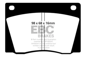 EBC Greenstuff Front Brake Pads for Aston Martin Short Chassis Volante 4.0 65>66 - Picture 1 of 1