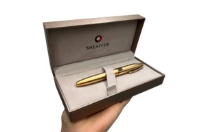 Vintage Schreibtisch Federfüller Rosegold 750 18K Sheaffer Sammlerstücke mit Box - Bild 1 von 8