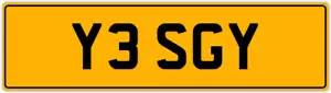 YES😎 GY GAV GUY GREG GEO GIL GB PREFIX PRIVATE REGISTRATION NUMBER PLATE Y3 SGY - Picture 1 of 5