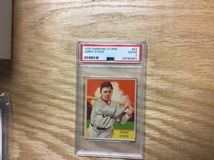 1935 Diamond Stars Jimmy Dykes Chicago White Sox Card #42 PSA 2